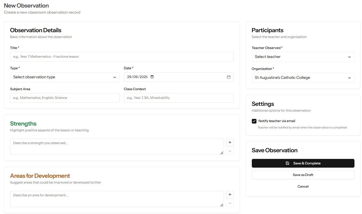 Introducing Observations: Bringing Coaching Together in One Place